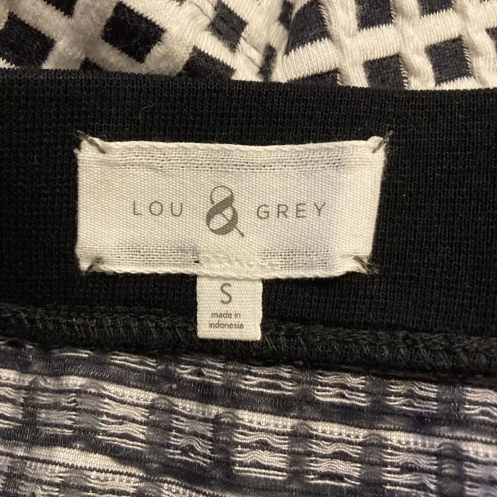 Lou & Grey S Skirt Black White Pockets Zippers. - Picture 5 of 5
